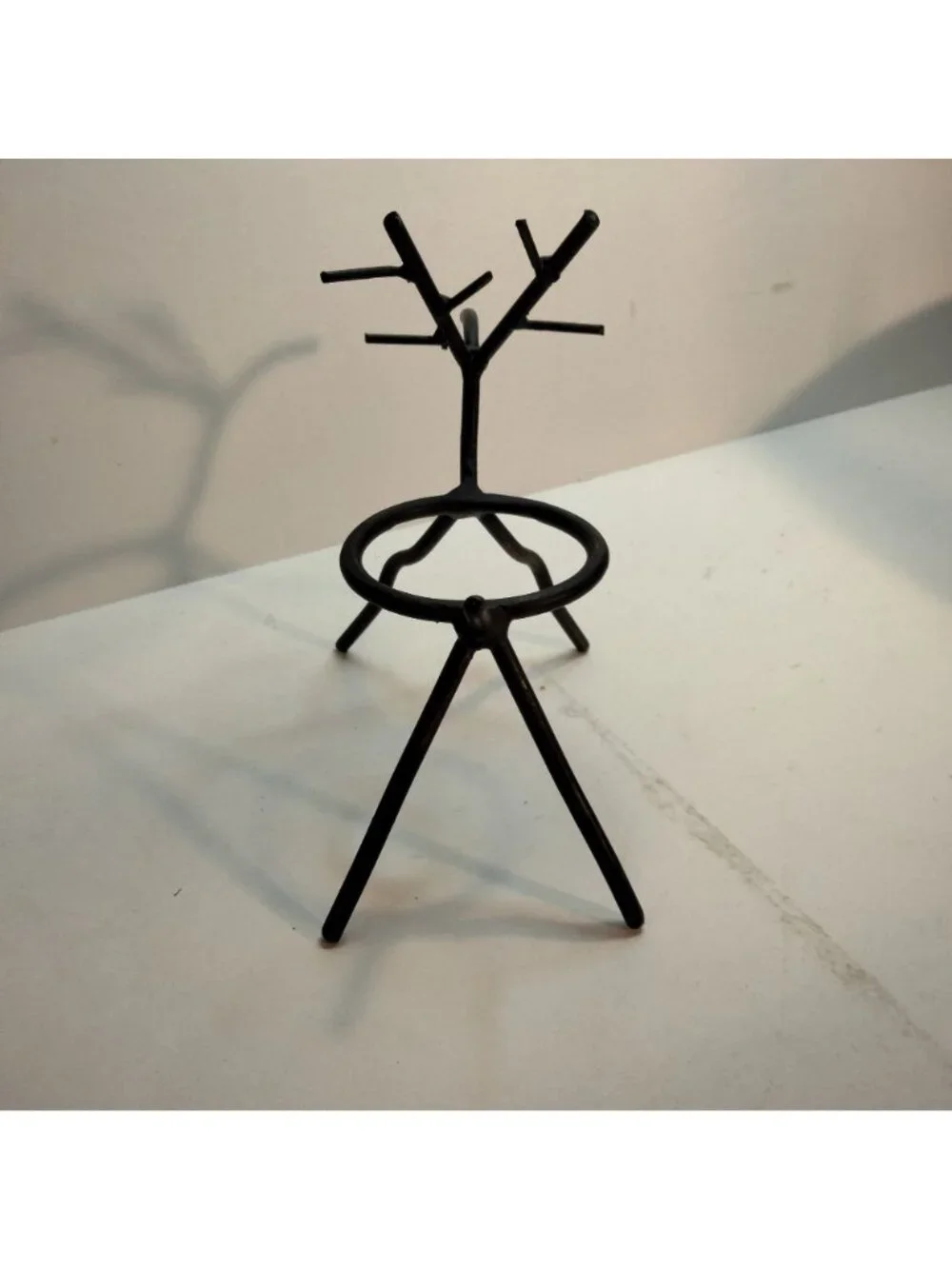 Rustic Reindeer Metal Votive Candle Holder Planter Brown - Picture 4 of 7